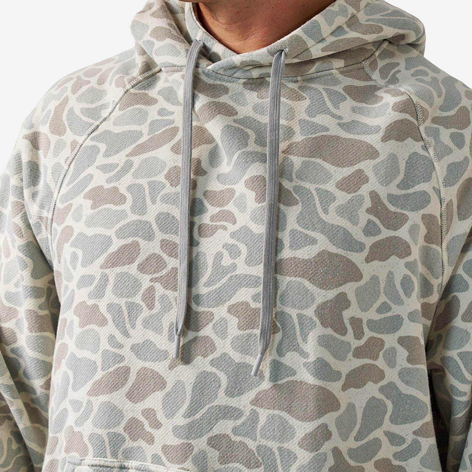 BURLEBO Men's Midland Camo Vintage Washed Fleece Hoodie - view number 3