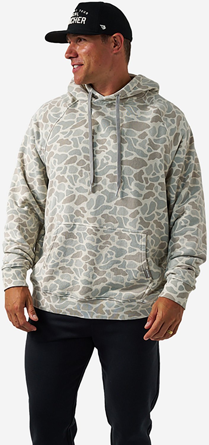BURLEBO Men's Midland Camo Vintage Washed Fleece Hoodie - view number 5