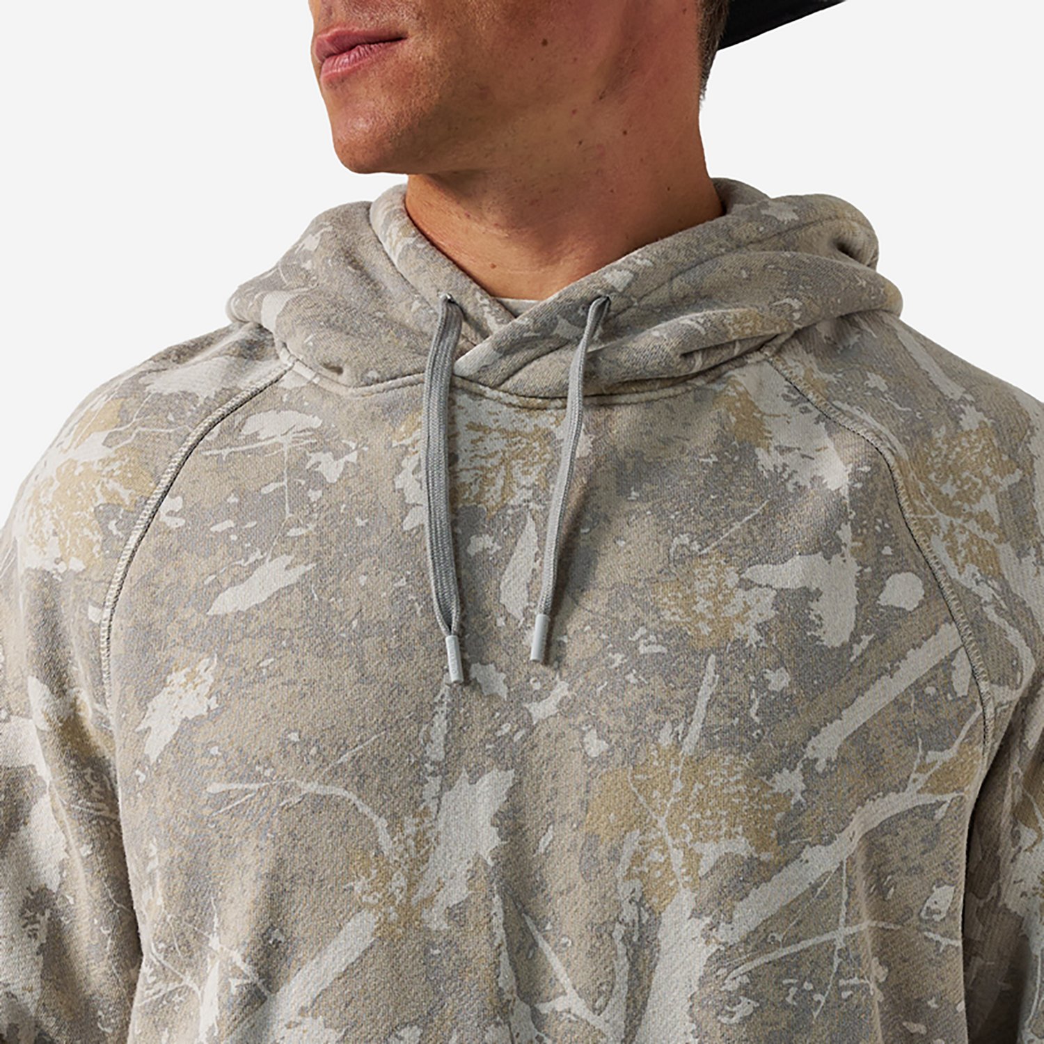 BURLEBO Men's Midland Camo Vintage Washed Fleece Hoodie - view number 3