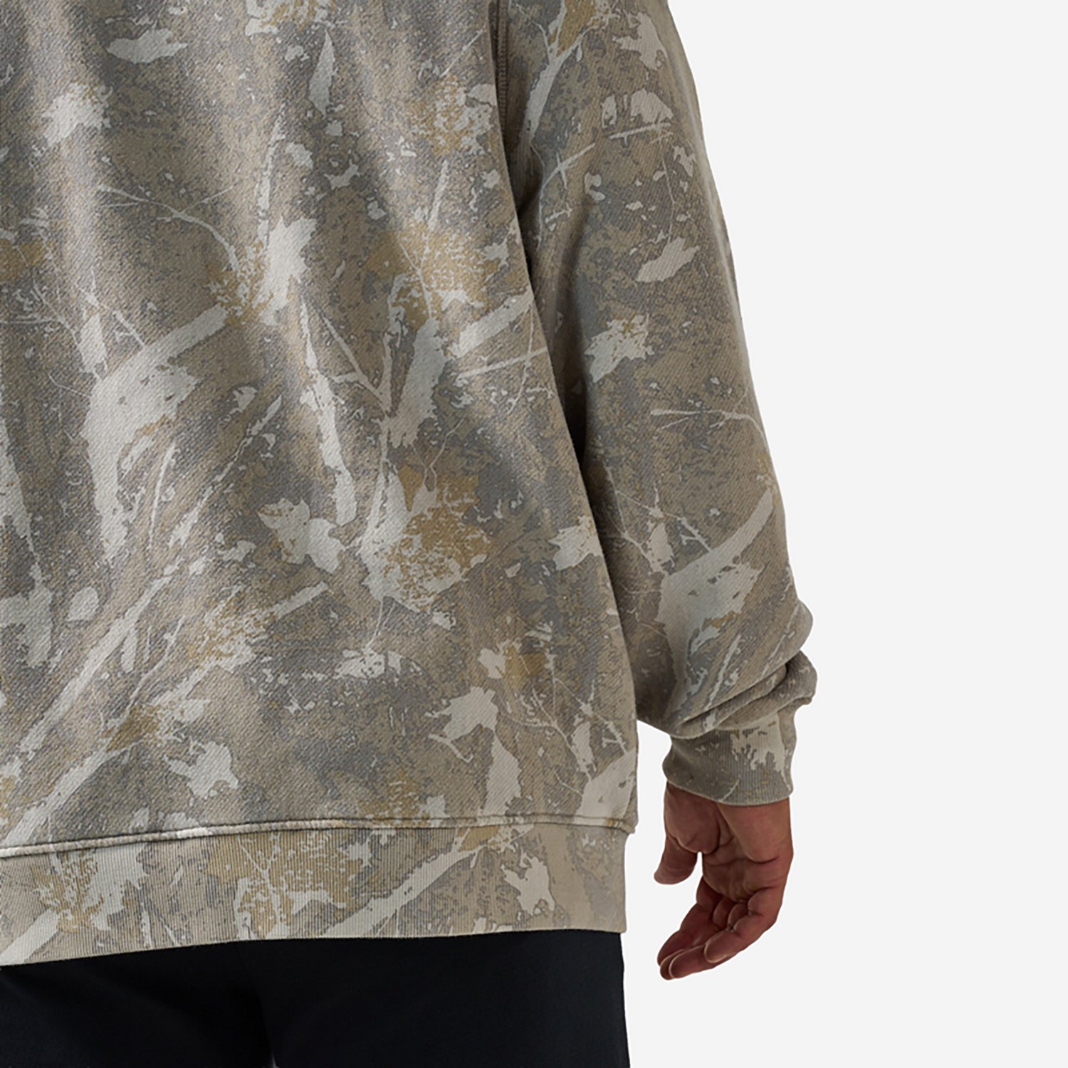 BURLEBO Men's Midland Camo Vintage Washed Fleece Hoodie - view number 5