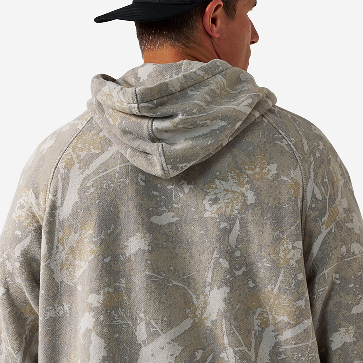BURLEBO Men's Midland Camo Vintage Washed Fleece Hoodie - view number 6