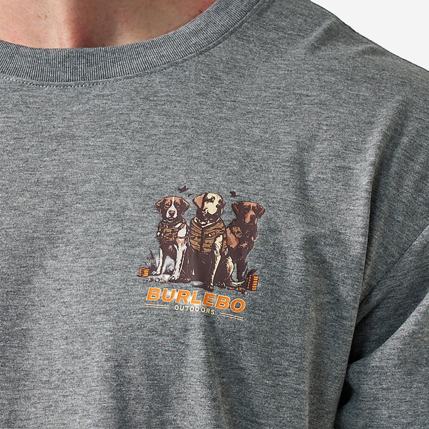 BURLEBO Men's Camo Duck Dogs T-shirt