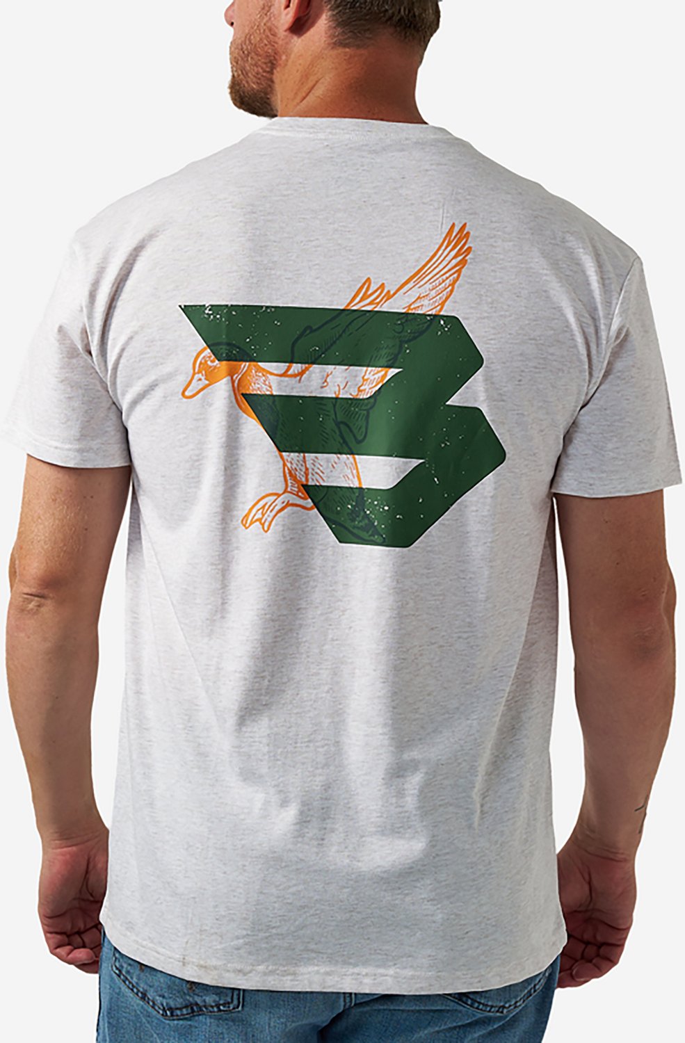 BURLEBO Men's Duck Flying B Logo T-shirt