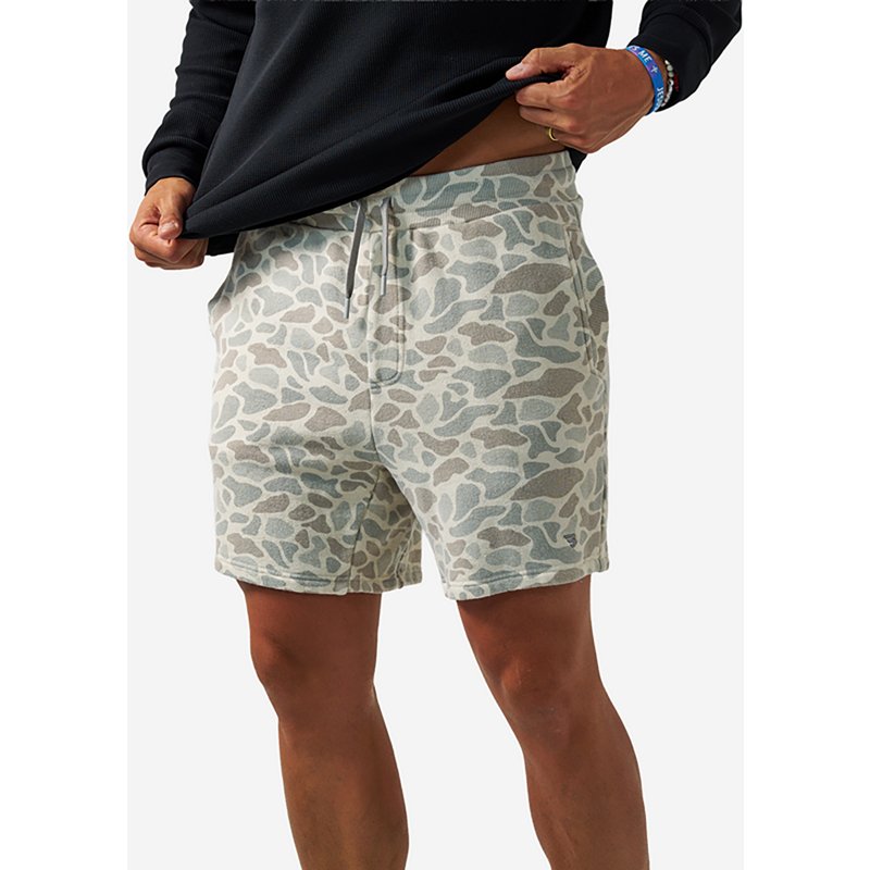 BURLEBO Vintage-Wash Shorts - Classic Deer Camo
