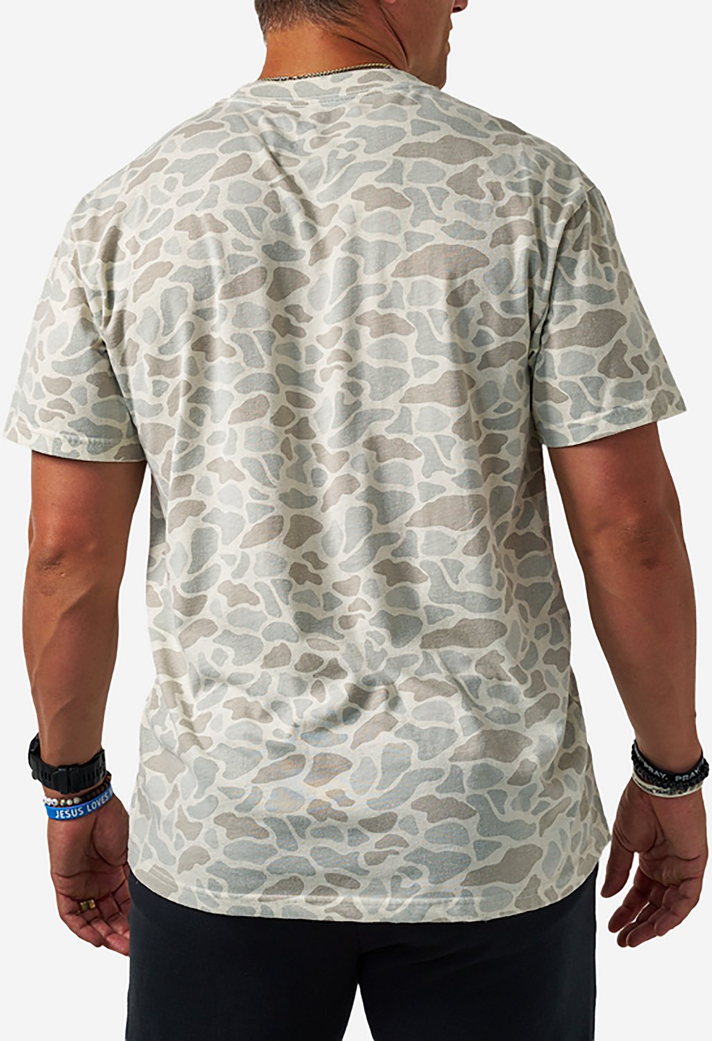BURLEBO Men’s Vintage Washed Midland Camo T-shirt - view number 2