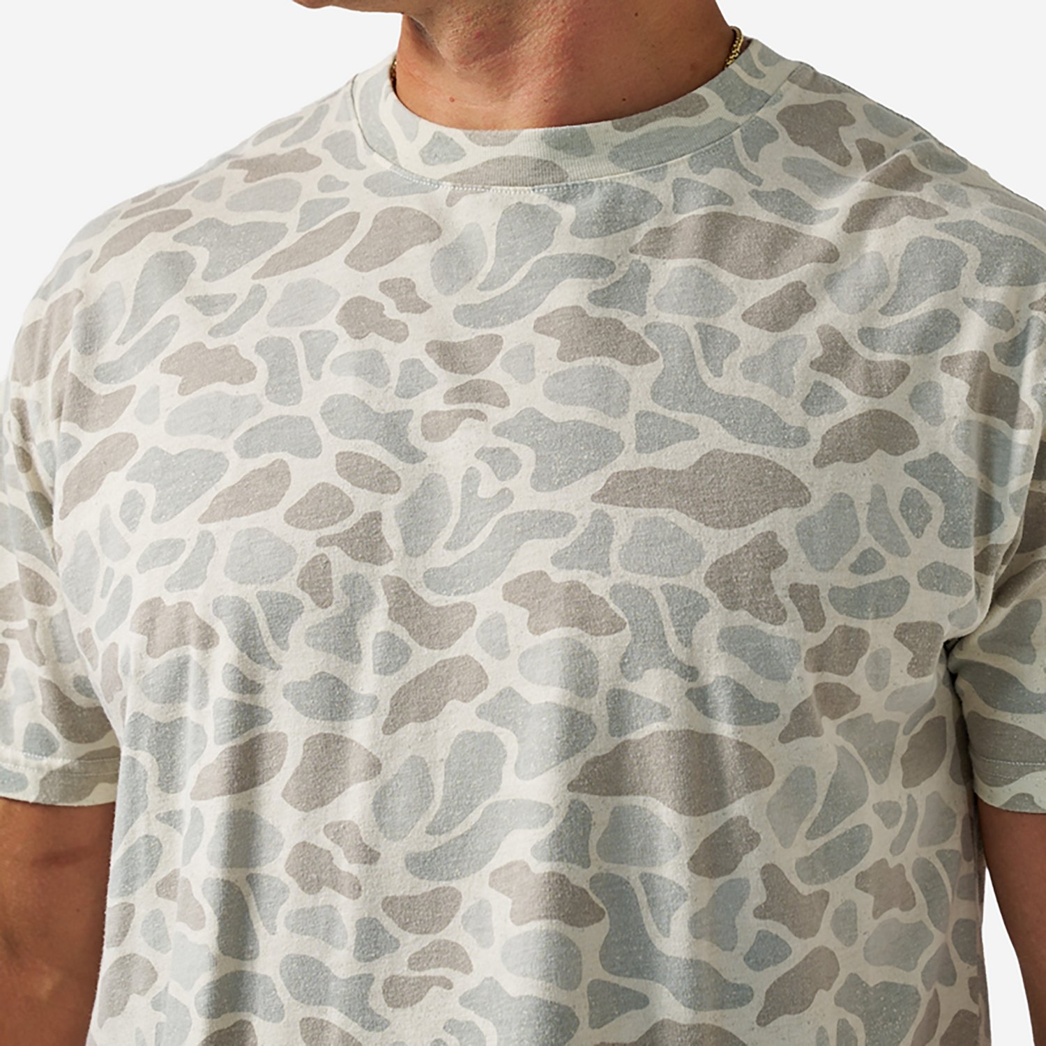 BURLEBO Men’s Vintage Washed Midland Camo T-shirt - view number 4