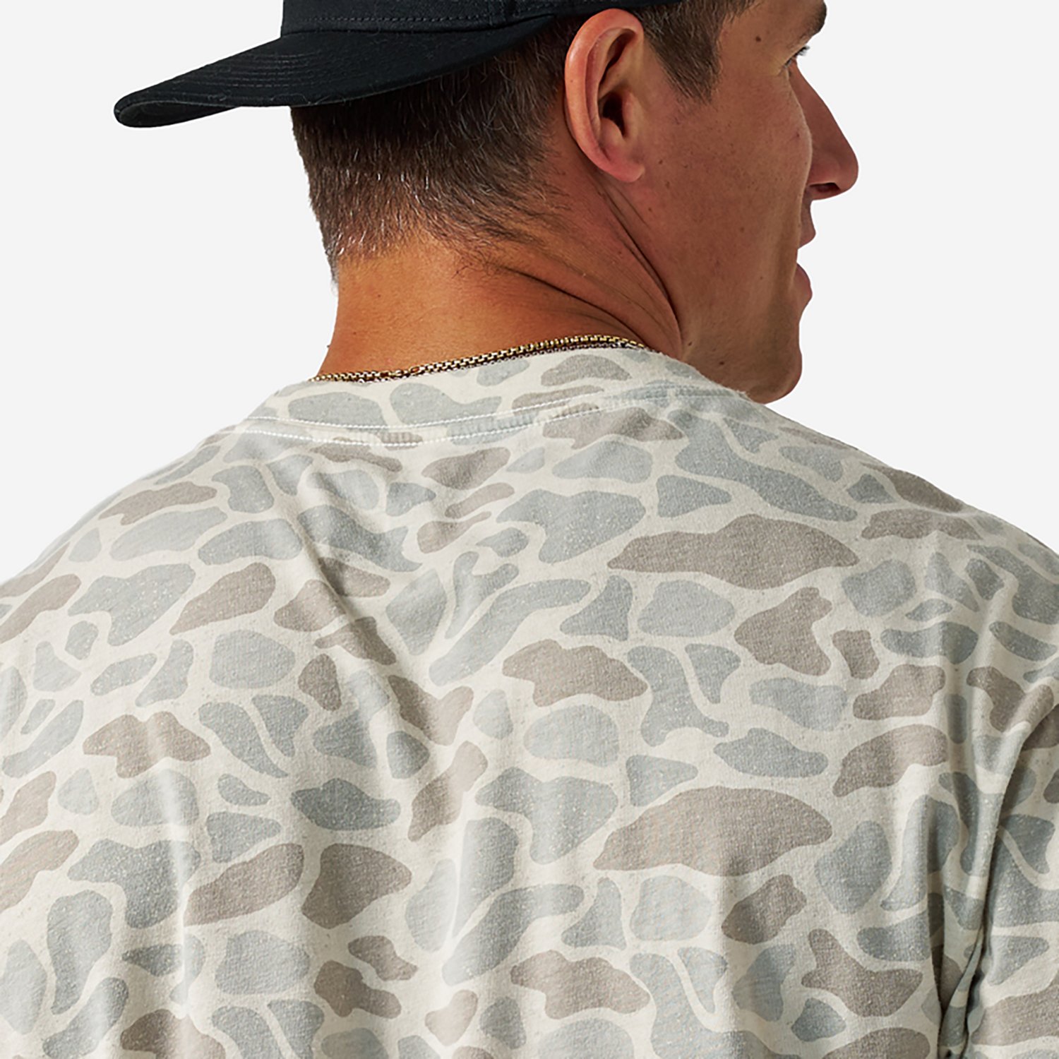 BURLEBO Men’s Vintage Washed Midland Camo T-shirt - view number 5