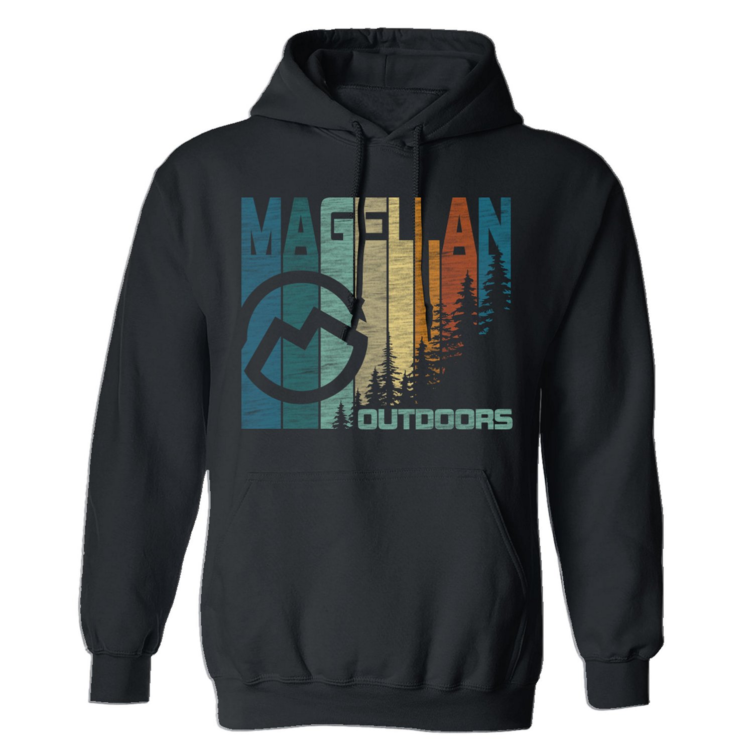 Magellan Outdoors Men's Logo Vertical Stripes Hoodie