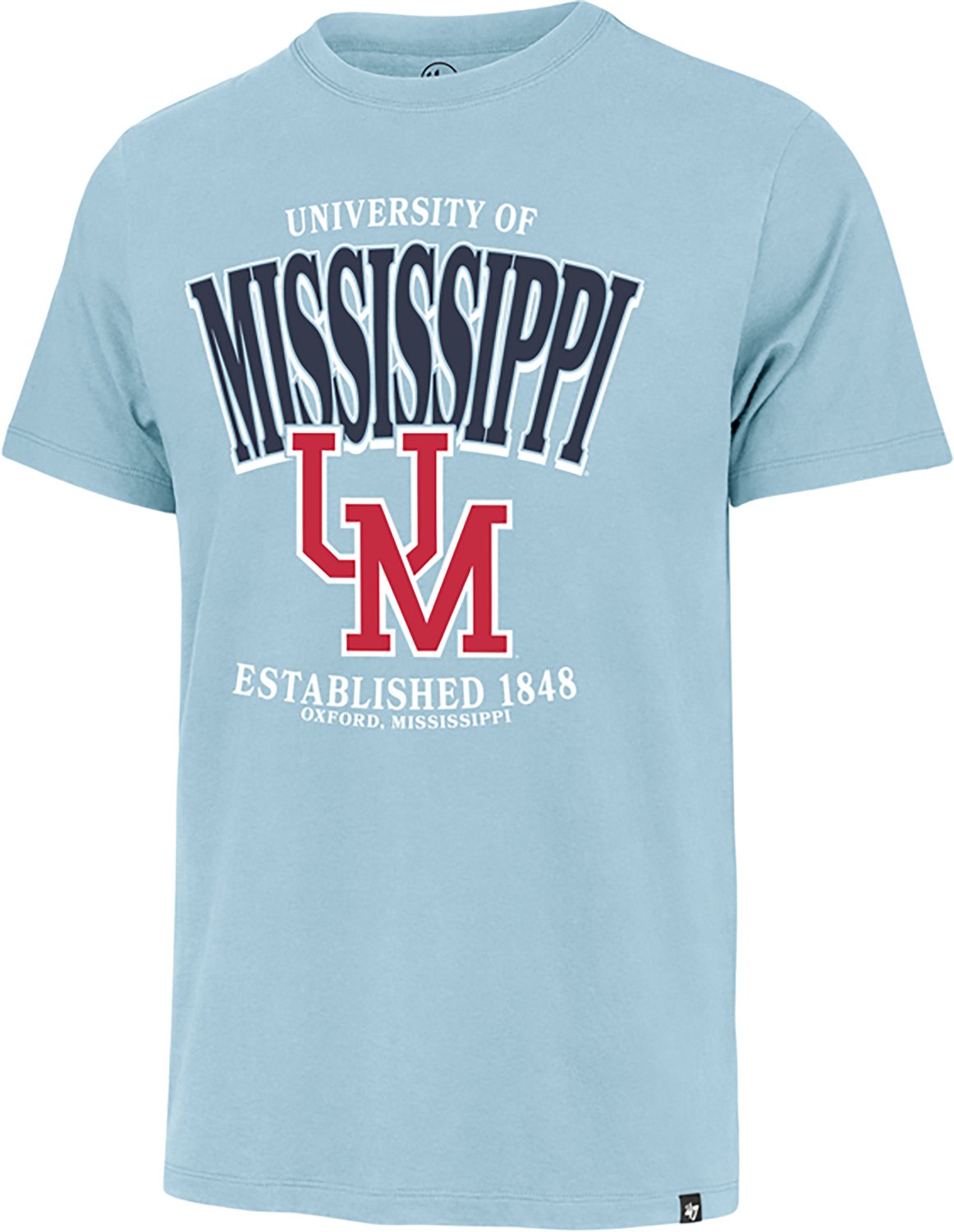 '47 Men's Ole Miss Checkdown Franklin Short Sleeve T-shirt