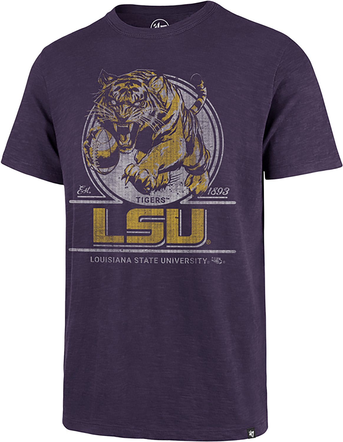 '47 Men's LSU Vault Emblem Mark Short Sleeve T-shirt