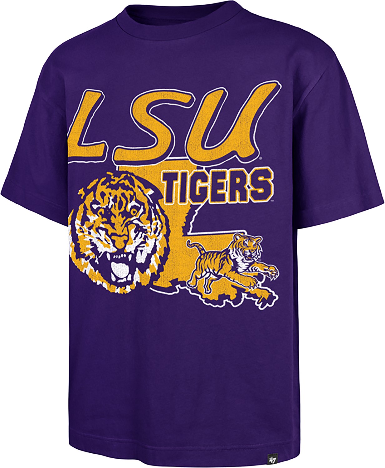 '47 Men's LSU Vault Mascot Mania Foundation Short Sleeve T-shirt