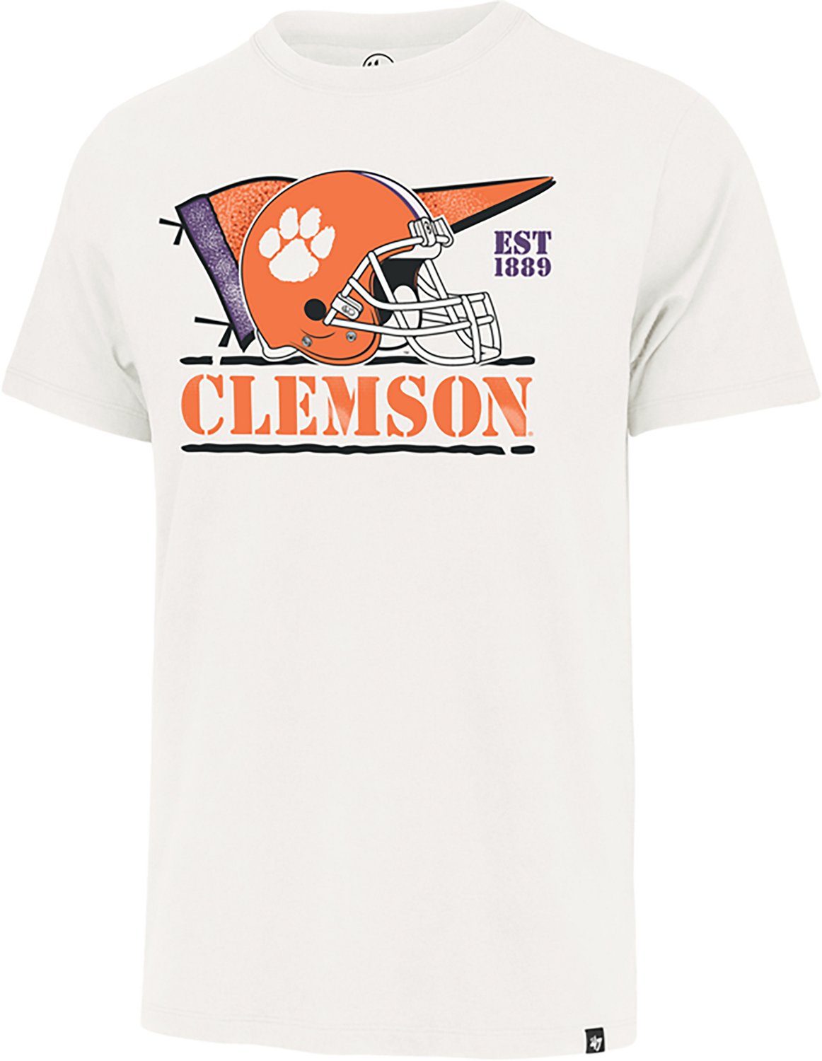 '47 Men's Clemson Vault Motion Field Franklin Short Sleeve T-shirt