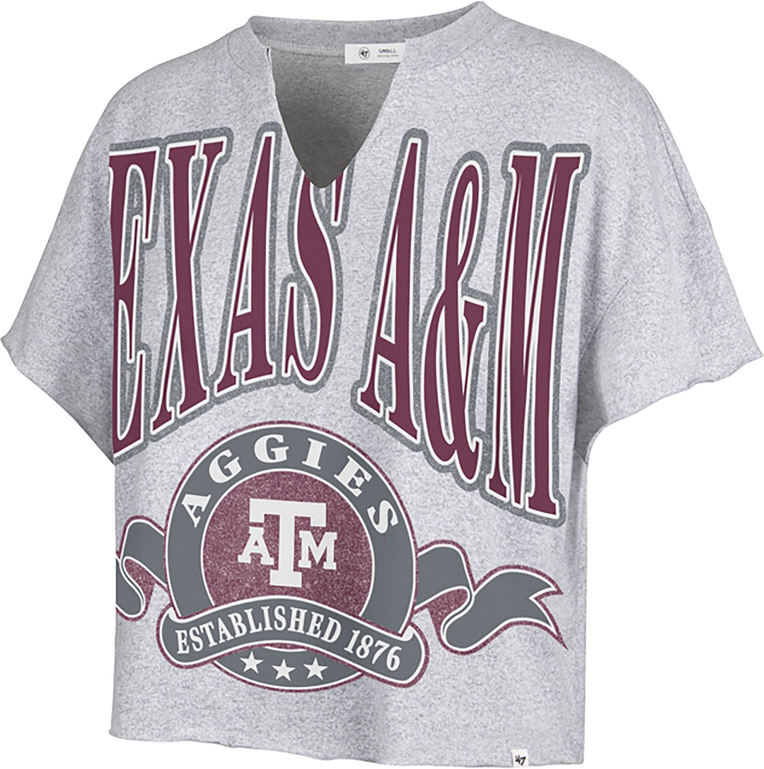 '47 Women's Texas A&M Banners Out Oversized Short Sleeve T-shirt