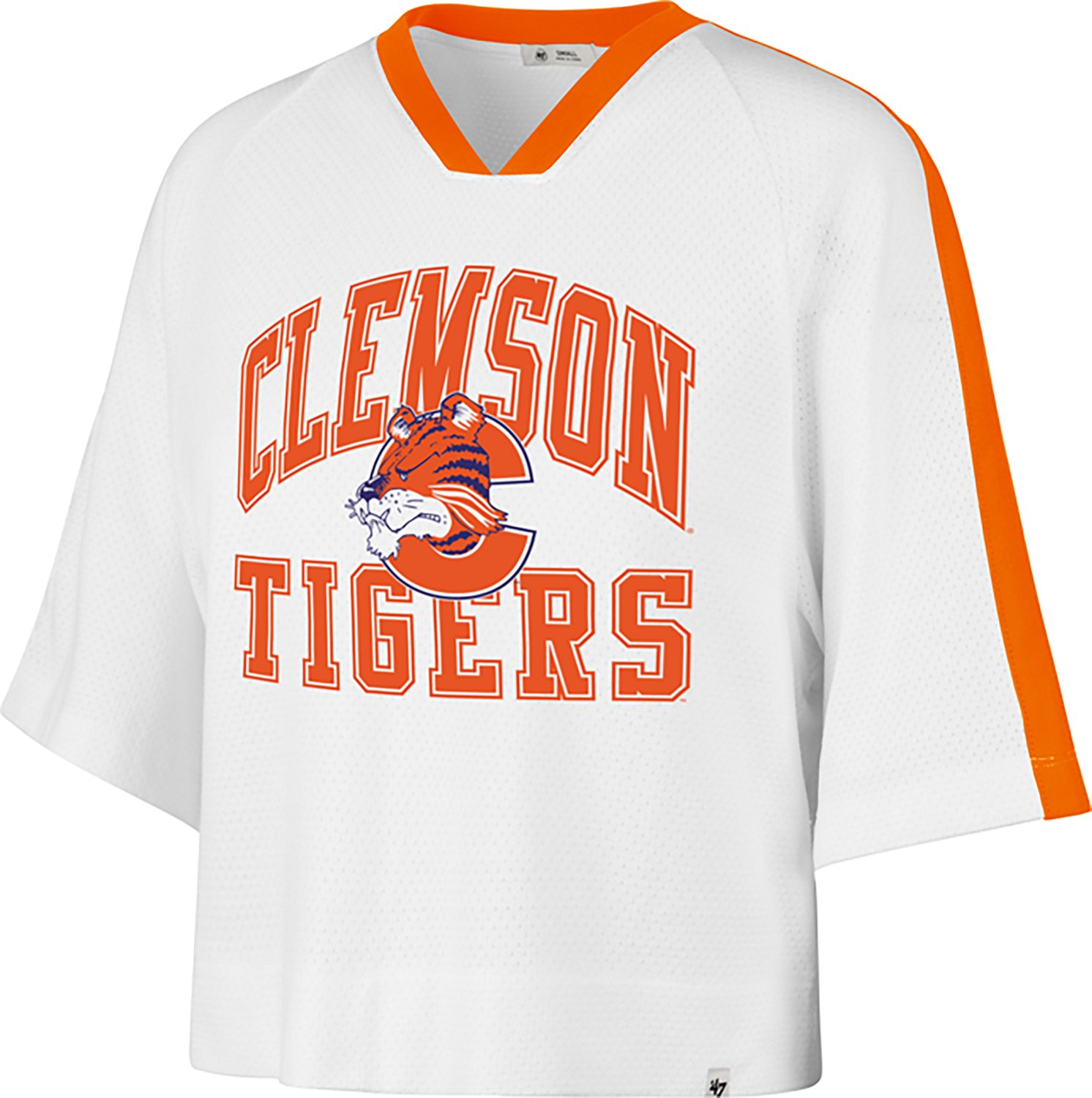 '47 Women's Clemson Big Overarch Drop Needle Raglan T-shirt