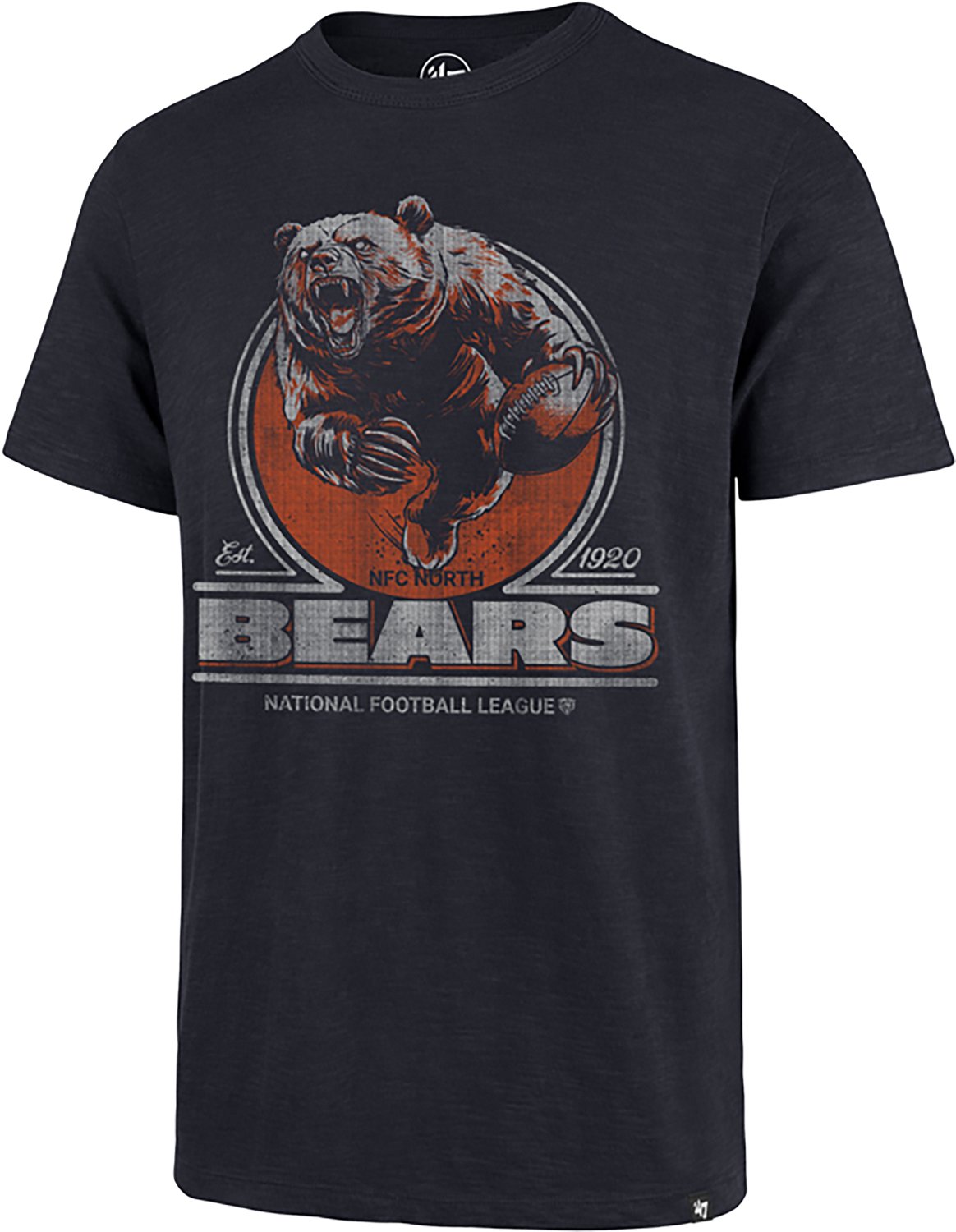 '47 Men's Chicago Bears Emblem Mark Scrum Short Sleeve T-shirt