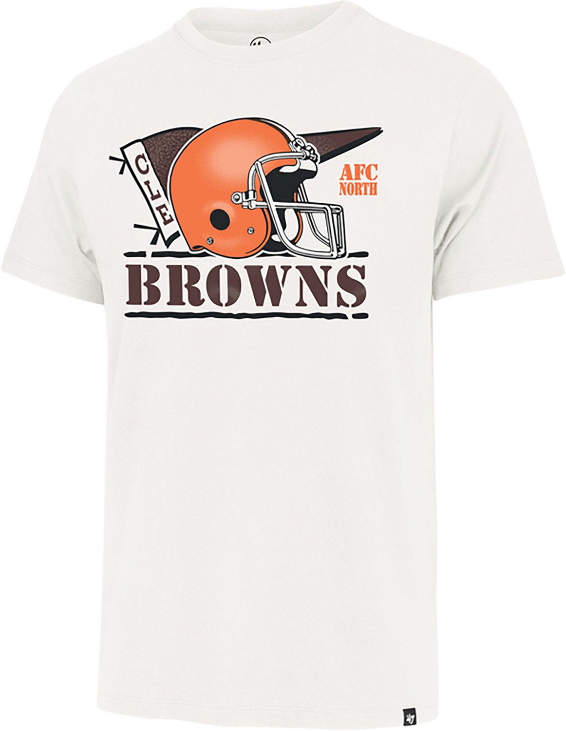 '47 Men's Browns Motion Field Franklin Short Sleeve T-shirt