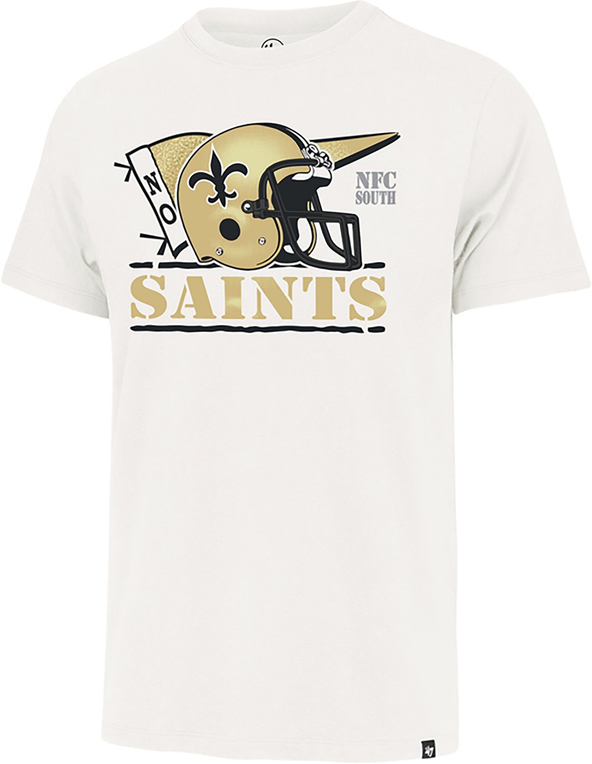 '47 Men's Saints Motion Field Franklin Short Sleeve T-shirt