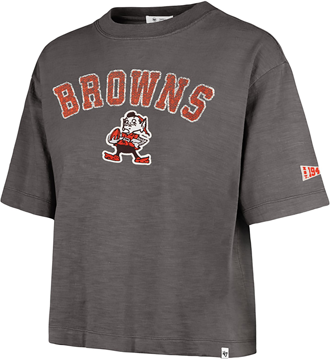 '47 Women's Cleveland Browns Elmore Heavy Slub Graphic T-shirt