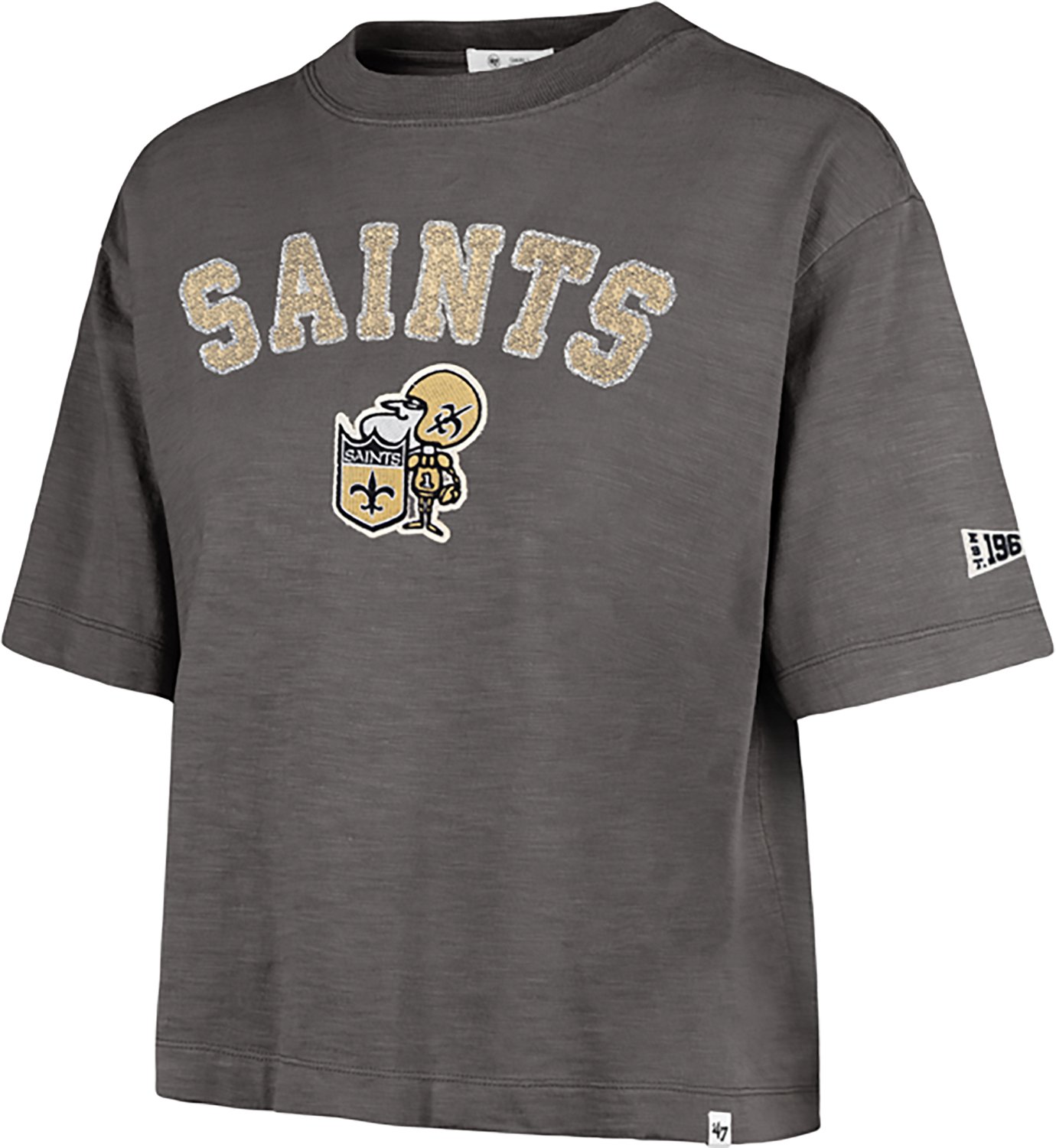 '47 Women's New Orleans Saints Elmore Heavy Slub Graphic T-shirt