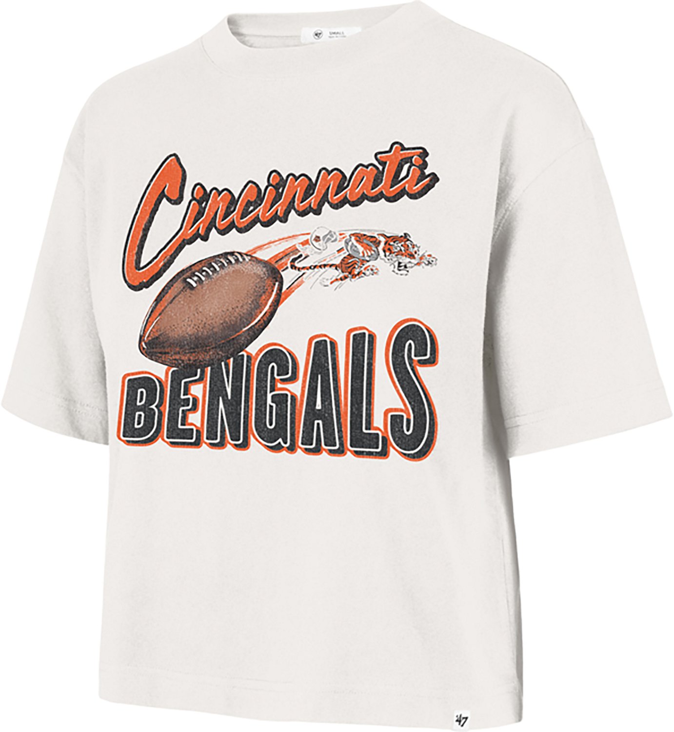 '47 Women's Bengals Dime Time Reed City Short Sleeve T-shirt
