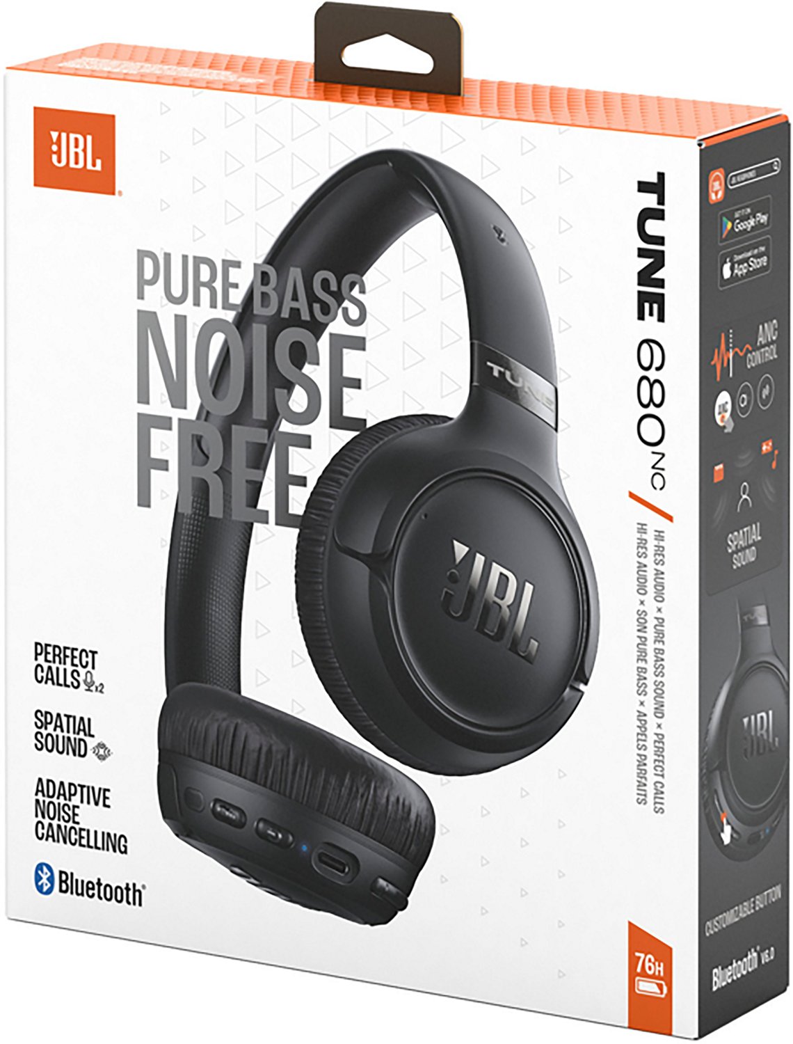 JBL Tune 680NC Wireless On-Ear Noise Cancelling Headphones