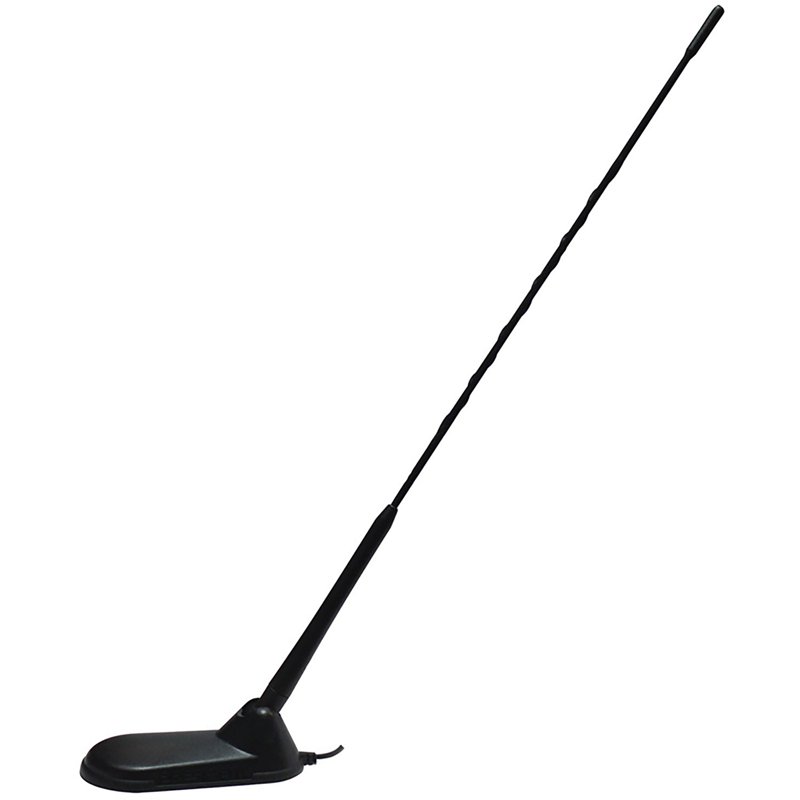 VIRGINIA 26-28 MHz 0.25 Wave Magnetic Mount CB Antenna with Adjustable Whip - Black