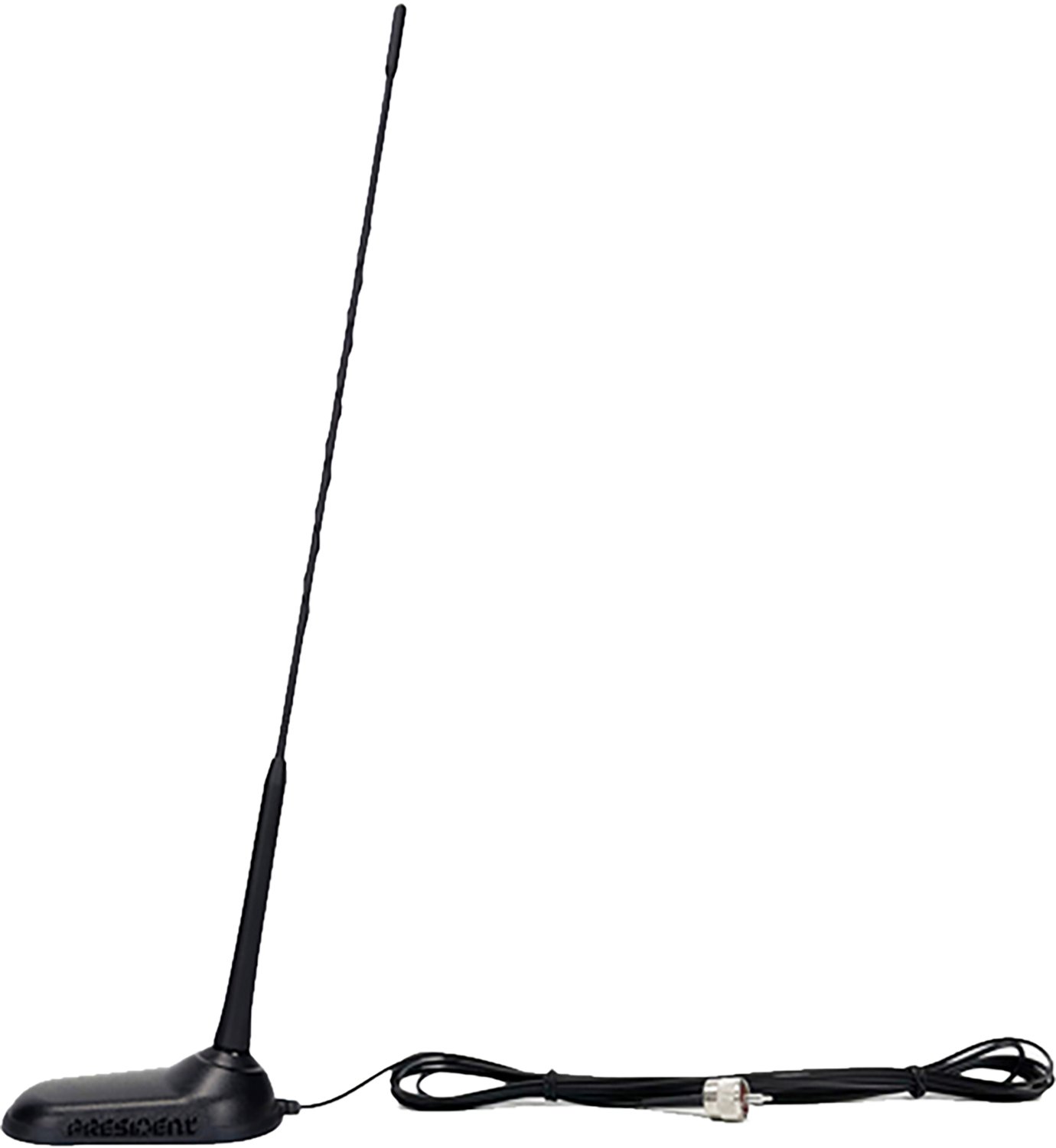 Petra President Virginia-Fixed Magnetic-Mount CB Antenna with Fixed-Angle Whip