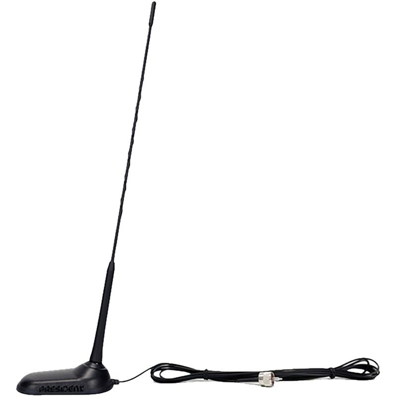 Petra President Virginia-Fixed Magnetic-Mount CB Antenna with Fixed-Angle Whip