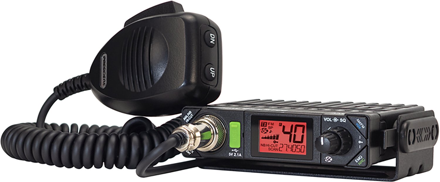Petra President Bill III FCC 40-Channel 12V Am/FM Weatherband Ultracompact CB Radio with P-Channels and NRC - view number 2