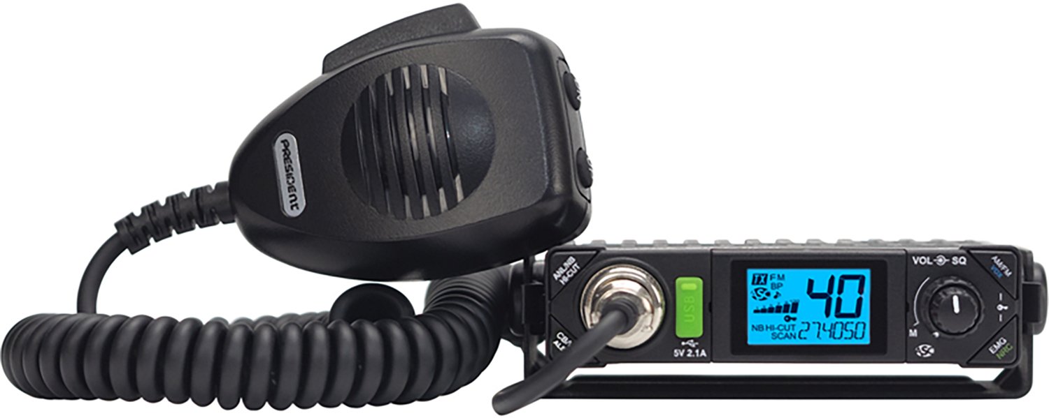 Petra President Bill III FCC 40-Channel 12V Am/FM Weatherband Ultracompact CB Radio with P-Channels and NRC - view number 5