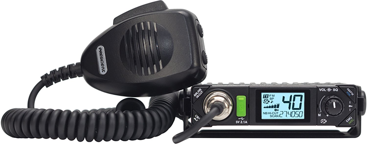 Petra President Bill III FCC 40-Channel 12V Am/FM Weatherband Ultracompact CB Radio with P-Channels and NRC - view number 6