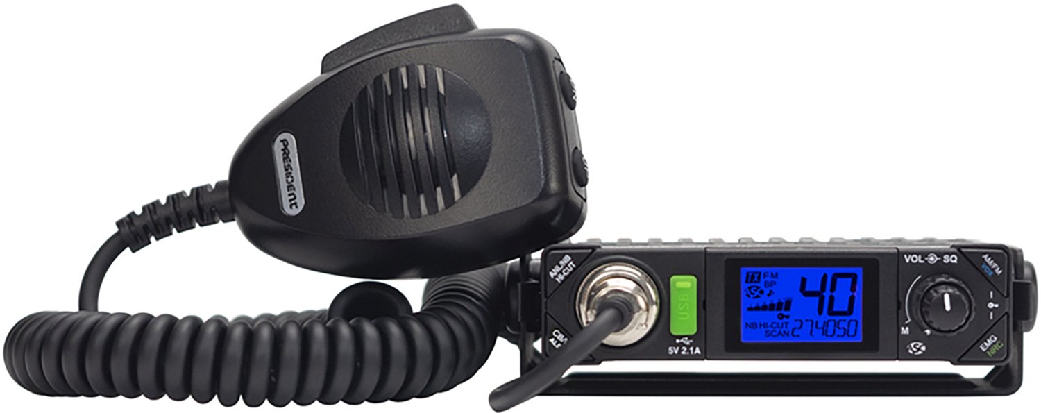 Petra President Bill III FCC 40-Channel 12V Am/FM Weatherband Ultracompact CB Radio with P-Channels and NRC - view number 8