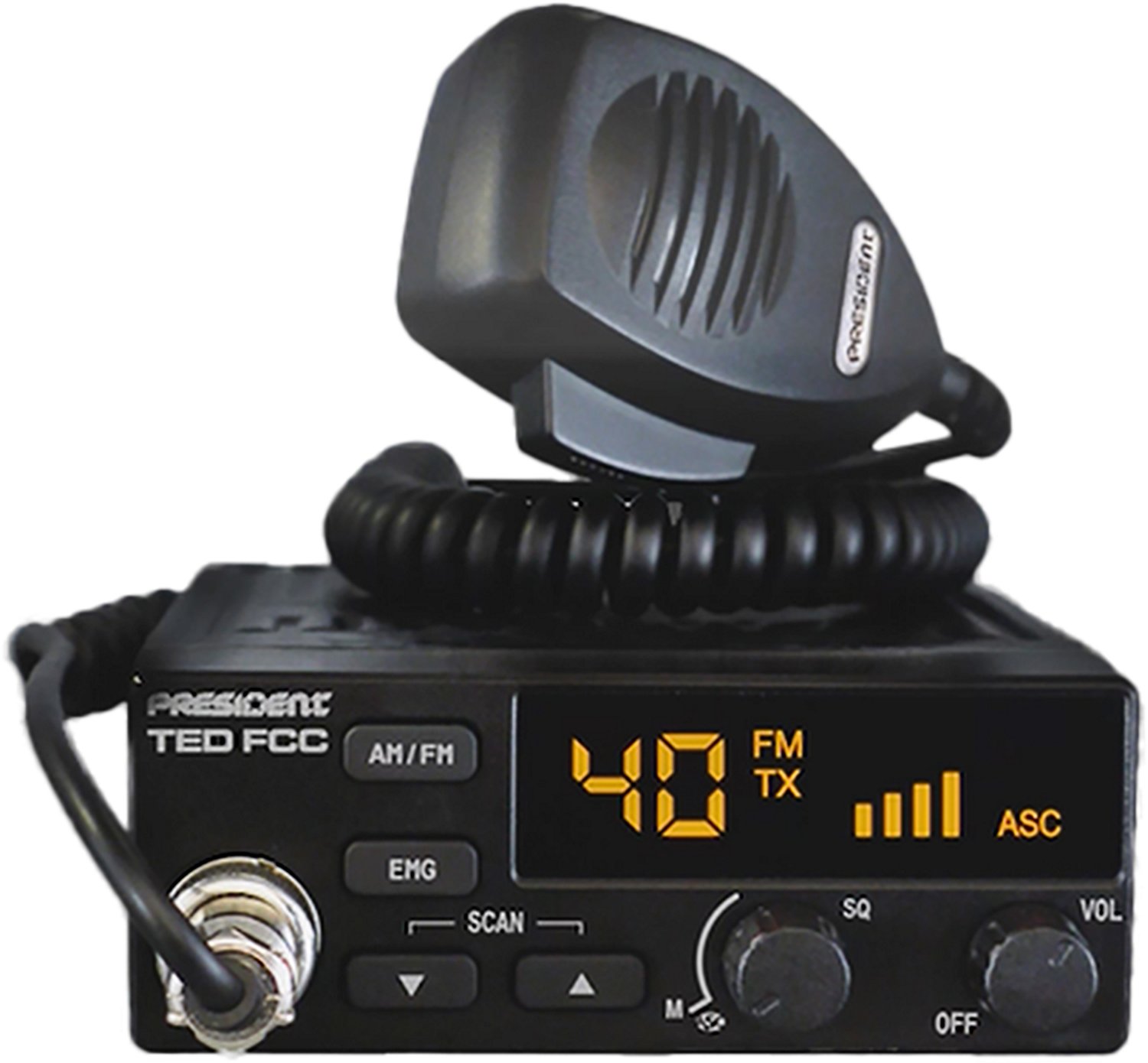 Petra President CB Radio Starter Kit with TED FCC 40-Channel 12V AM/FM CB Radio and Virginia-Fixed Magnet-Mounted Antenna - view number 2