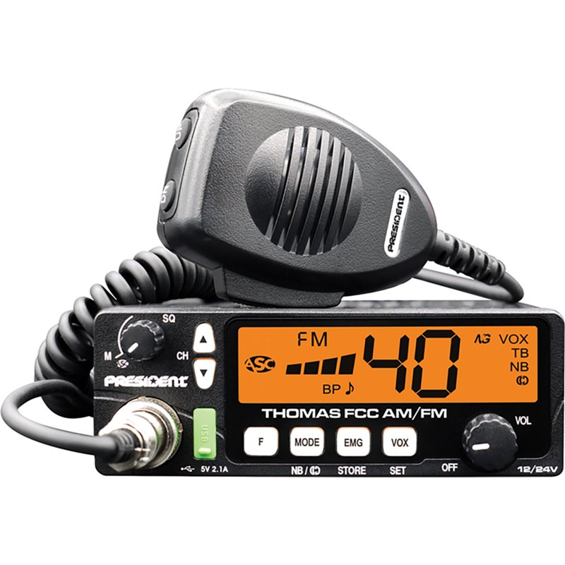 THOMAS Thomas FCC Compact 40-Channel AM & FM CB Radio