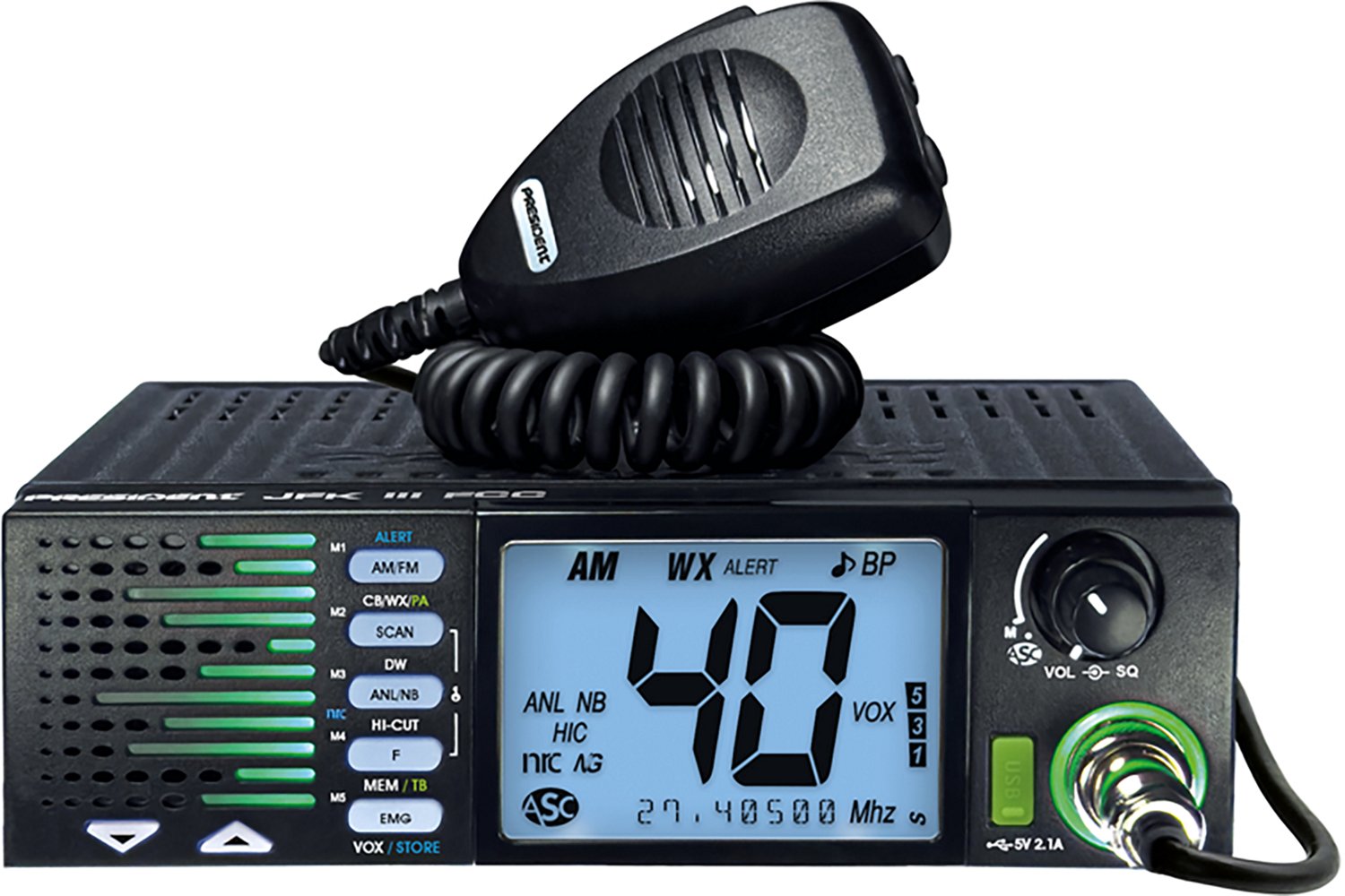 Petra President TXUS910 JFK III FCC 40-Channel Trucker CD Radio - view number 2