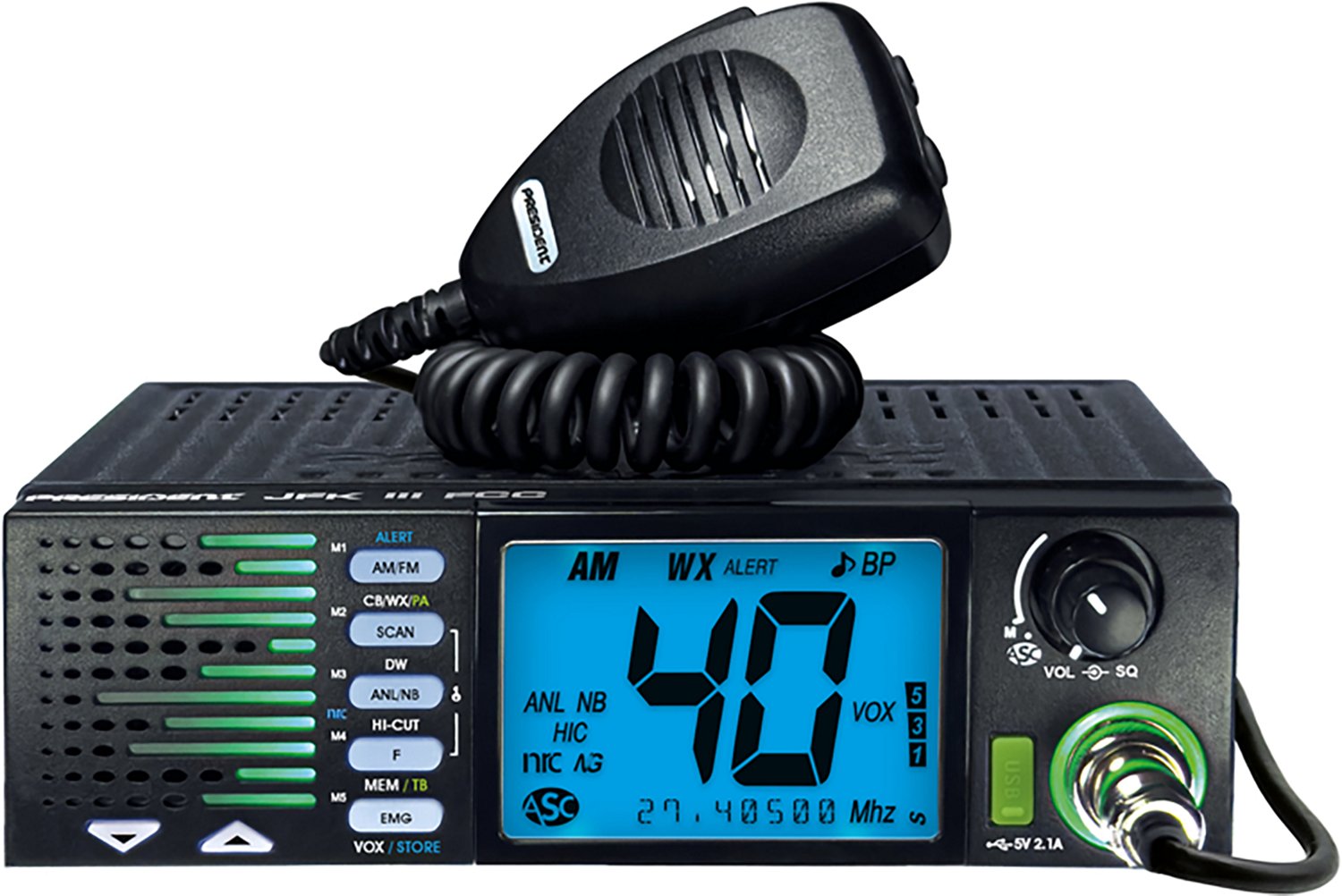 Petra President TXUS910 JFK III FCC 40-Channel Trucker CD Radio - view number 3