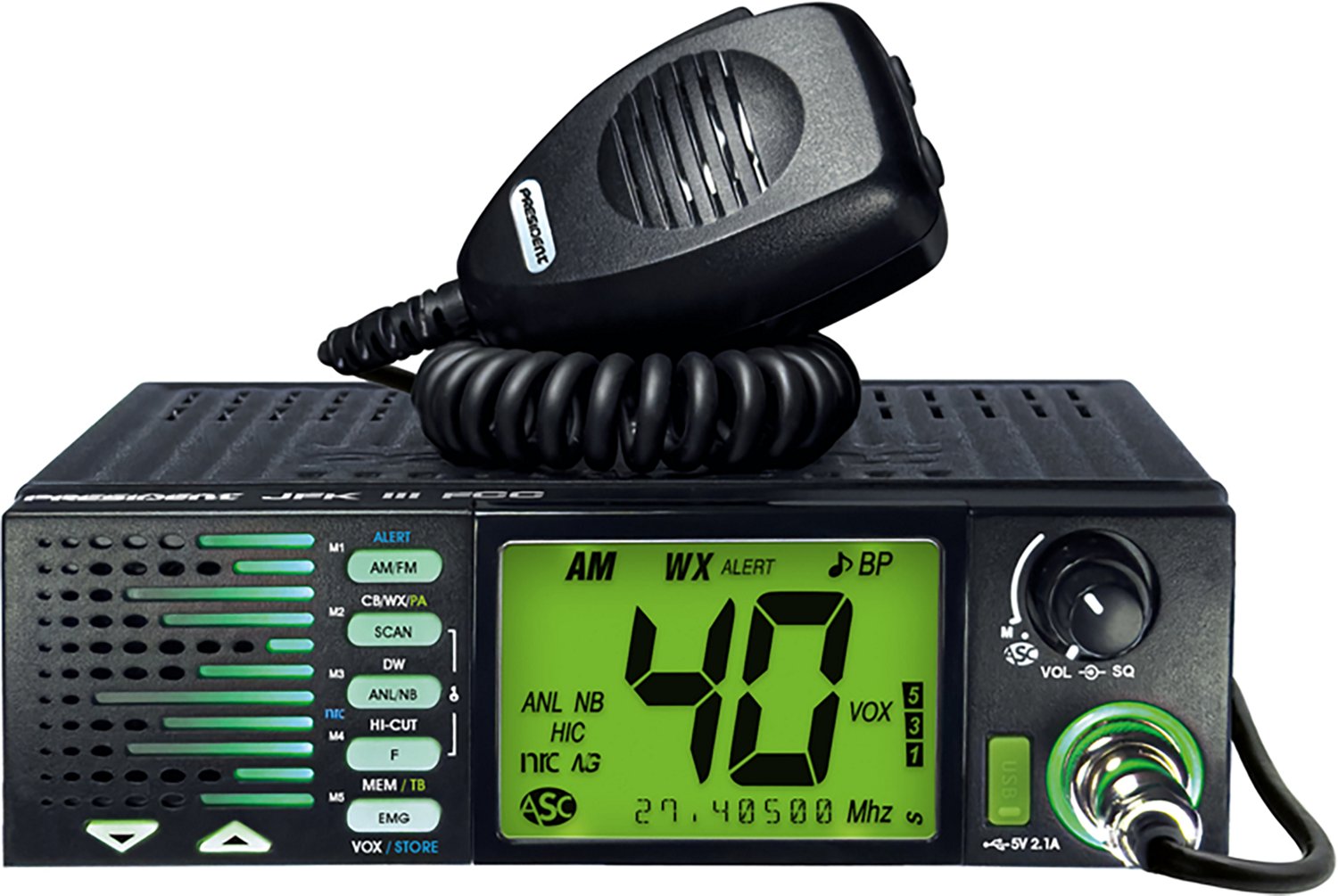 Petra President TXUS910 JFK III FCC 40-Channel Trucker CD Radio - view number 4