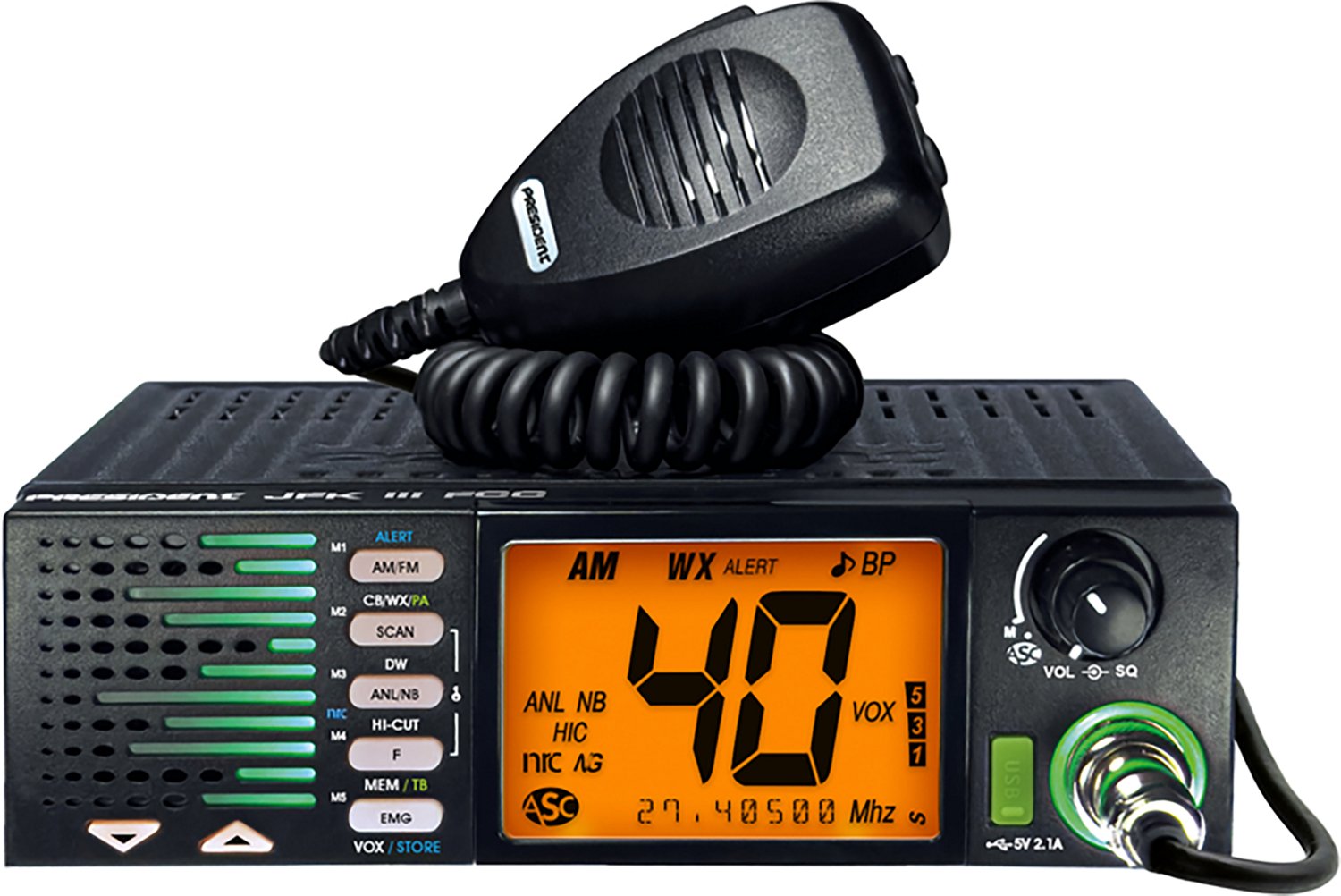 Petra President TXUS910 JFK III FCC 40-Channel Trucker CD Radio - view number 5