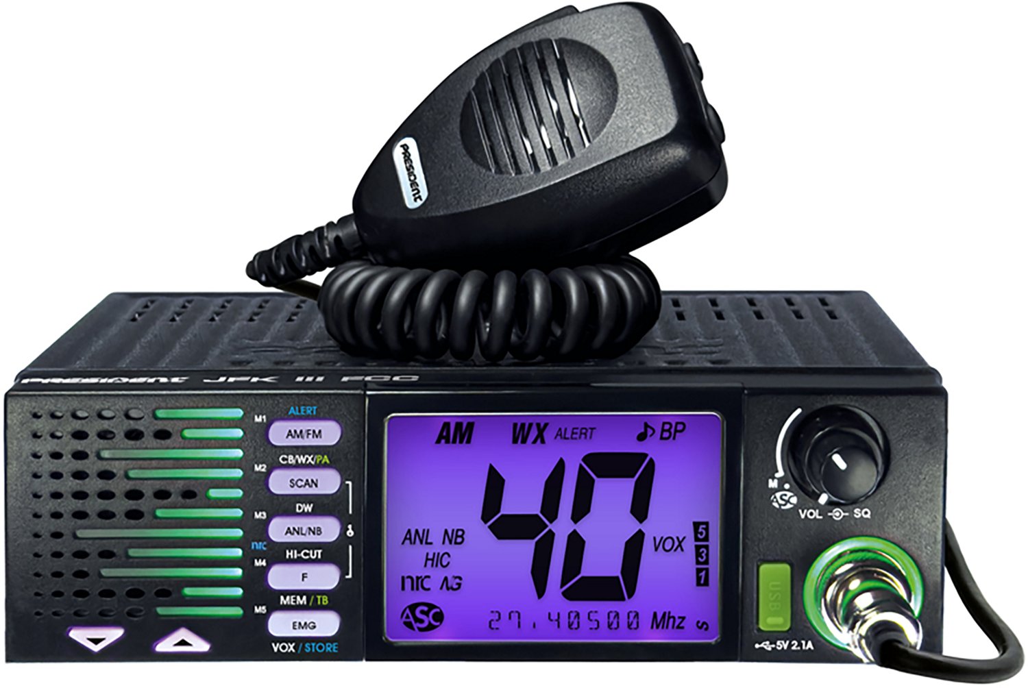 Petra President TXUS910 JFK III FCC 40-Channel Trucker CD Radio - view number 6