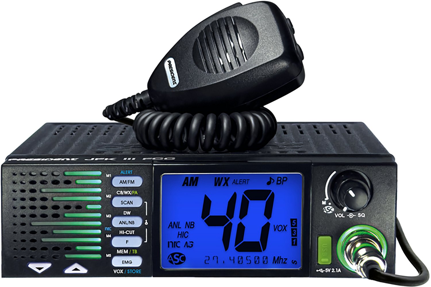 Petra President TXUS910 JFK III FCC 40-Channel Trucker CD Radio - view number 7