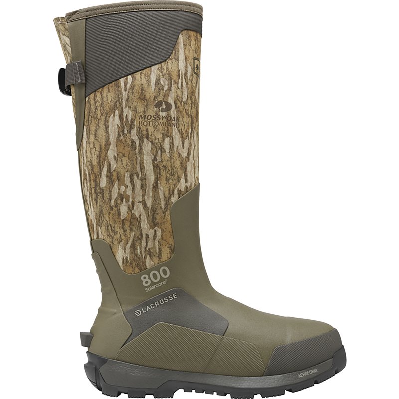LaCrosse AlphaBurly Aero 800 Insulated Hunting Boots for Men - Mossy Oak Bottomland