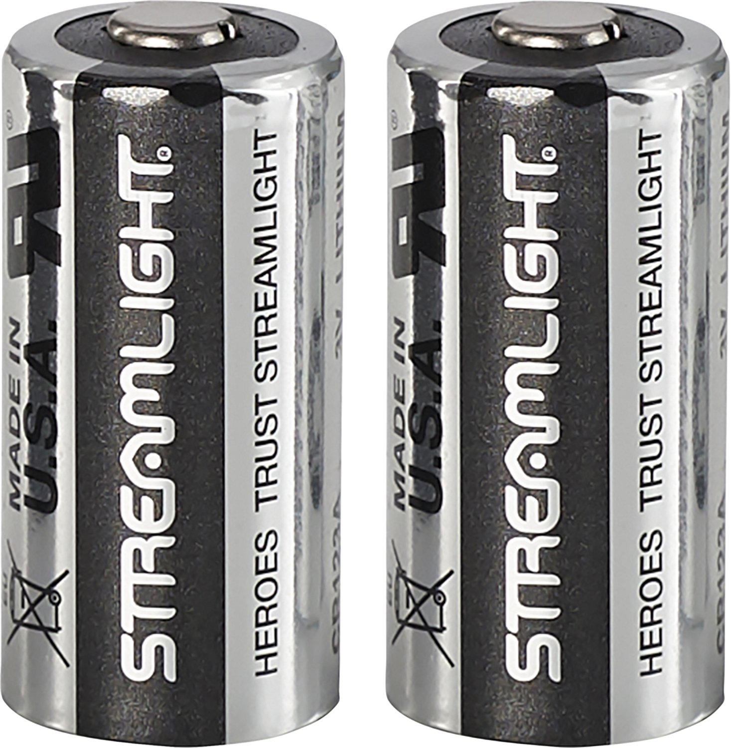 Streamlight CR123A Lithium Batteries 2-Pack