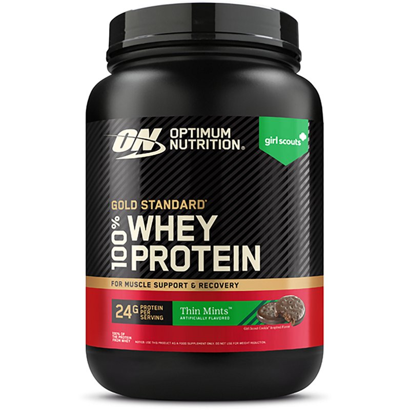 Optimum Nutrition Gold Standard 100% Whey Protein Thin Mints Protein Powder Drink Mix 24.8 oz