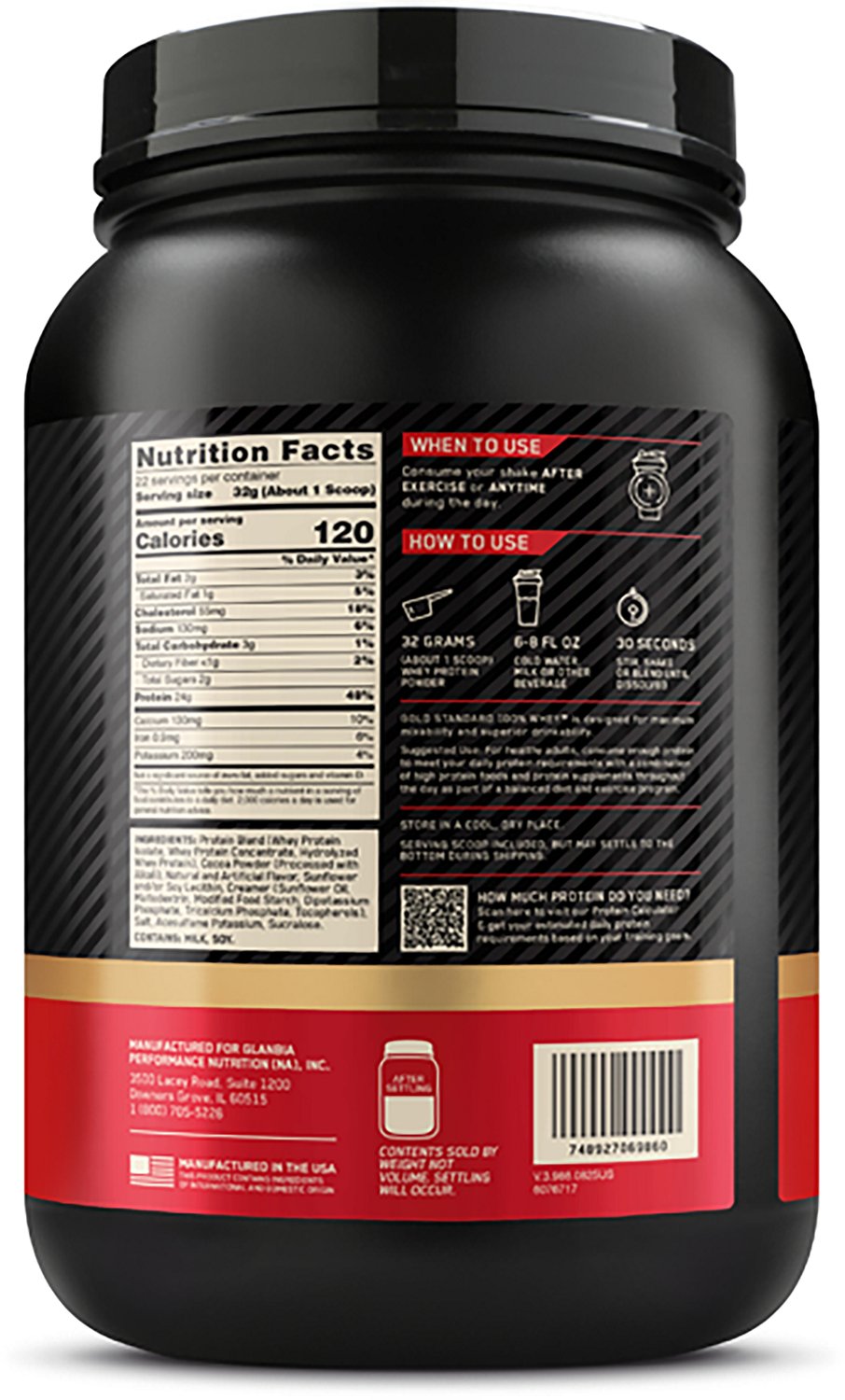 Optimum Nutrition Gold Standard 100% Whey Protein Powder 1lb - view number 2