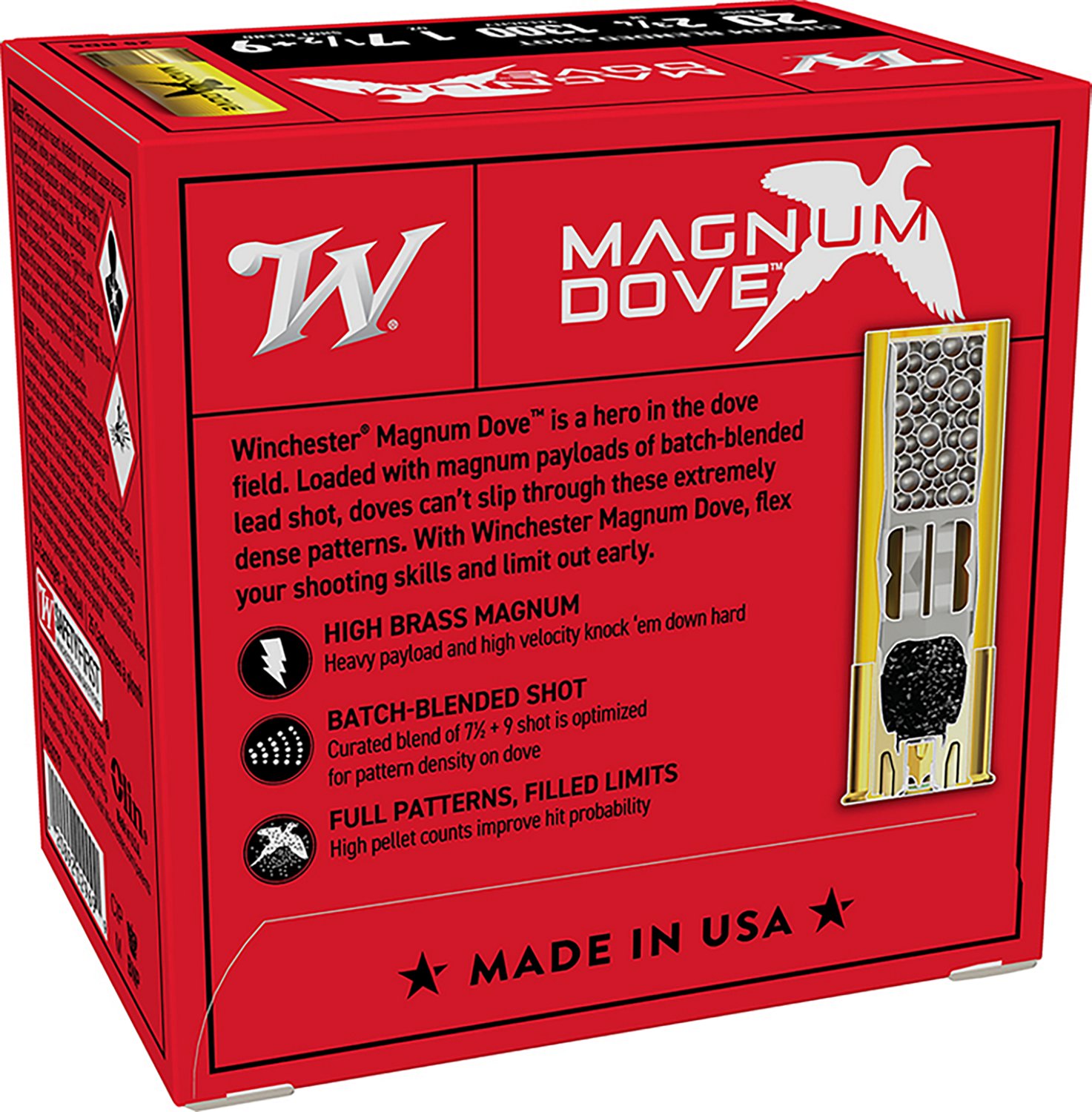 Winchester Magnum Dove 20 Gauge 2-3/4 in #7-1/2 Shotshells - view number 2