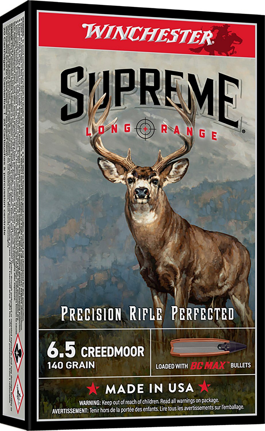 Winchester Supreme Long Range 6.5 Creedmoor 140 gr Centerfire Rifle Ammunition
