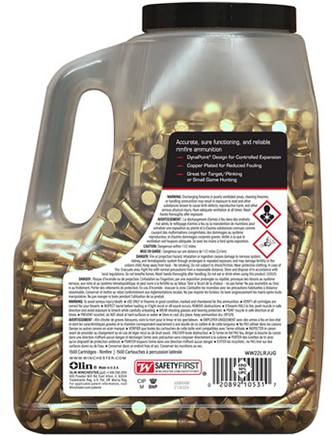 Winchester Wildcat® 22 LR 40 gr Rimfire Ammunition 1500 Rounds - view number 2