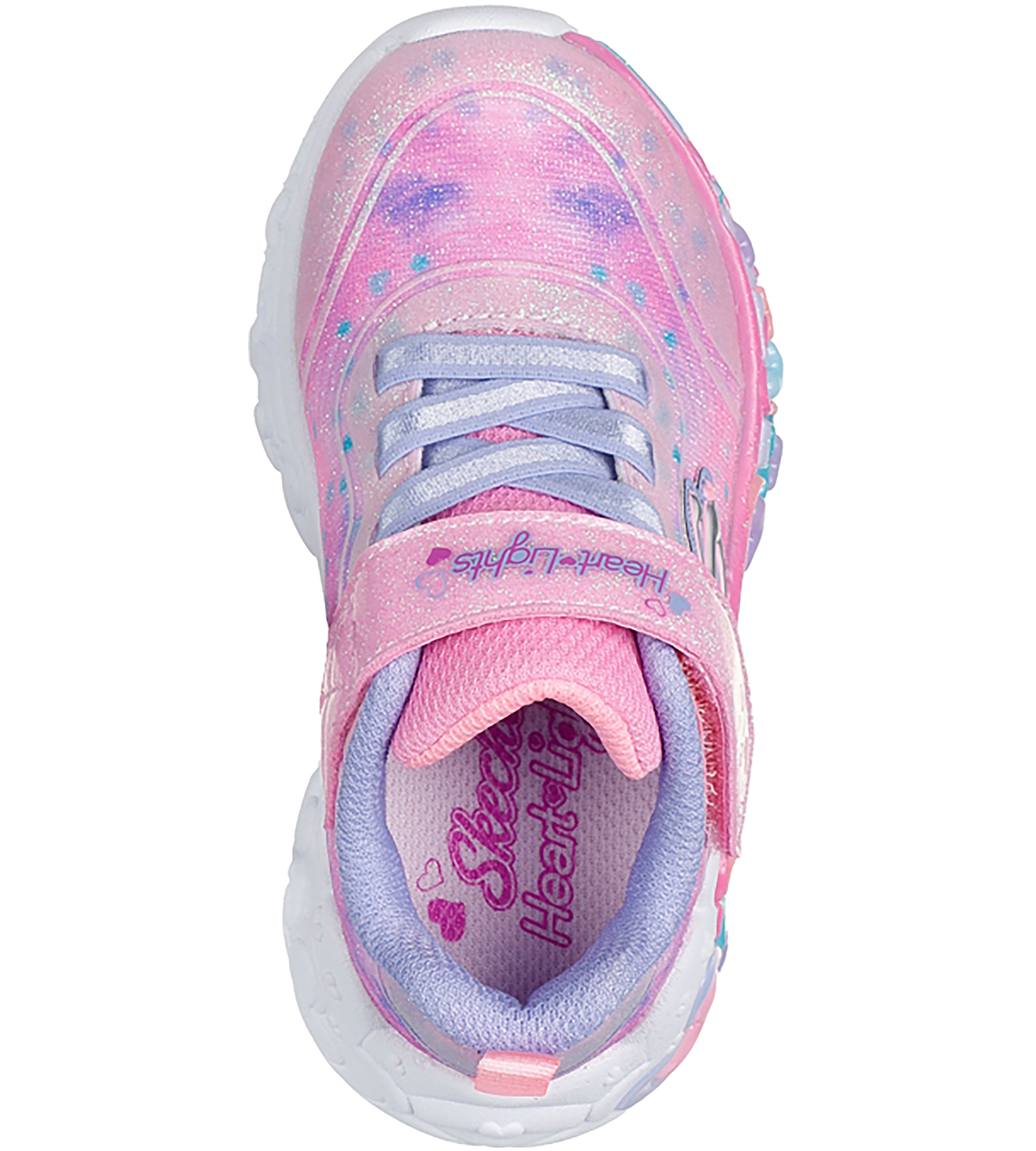 SKECHERS Girls' S-Lights Eternal Heart Lights Shoes