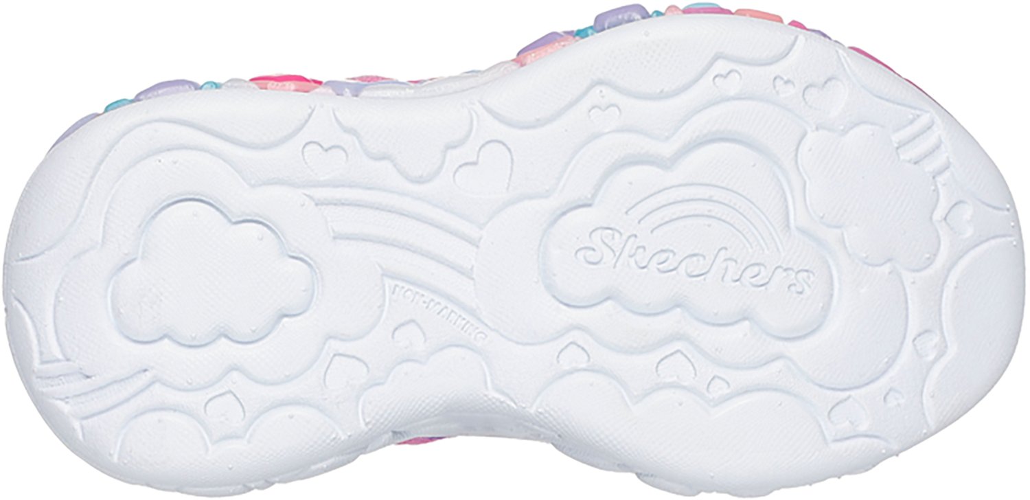 SKECHERS Girls' S-Lights Eternal Heart Lights Shoes - view number 5