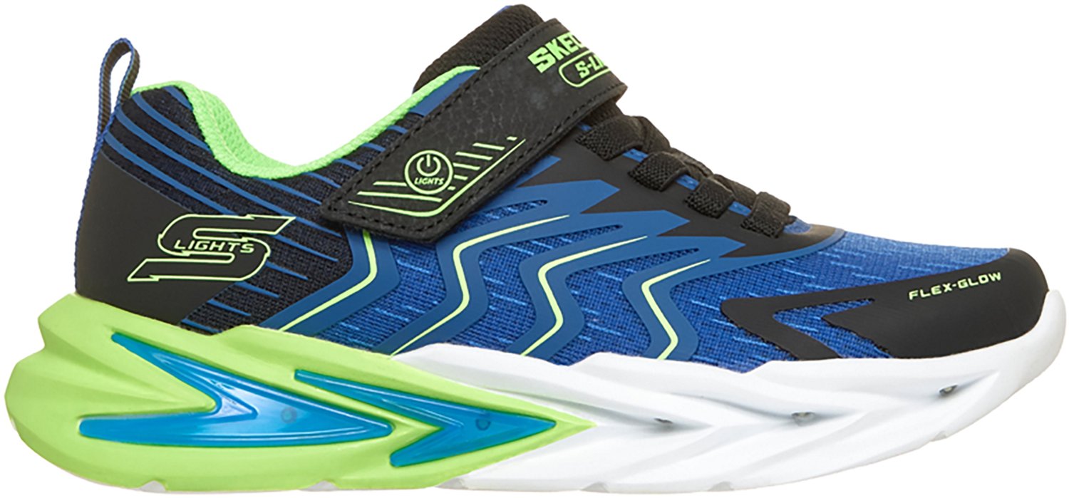 SKECHERS Boys’ S‑Lights Flex‑Glow Ultra Prism‑Pacer Light‑Up Shoes